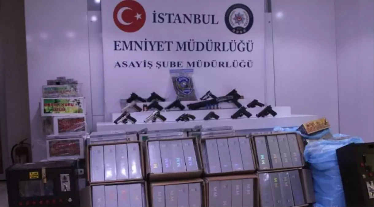 Dha İstanbul - Asayiş Uygulamalarında Ele Geçirilen Malzemeler Sergilendi