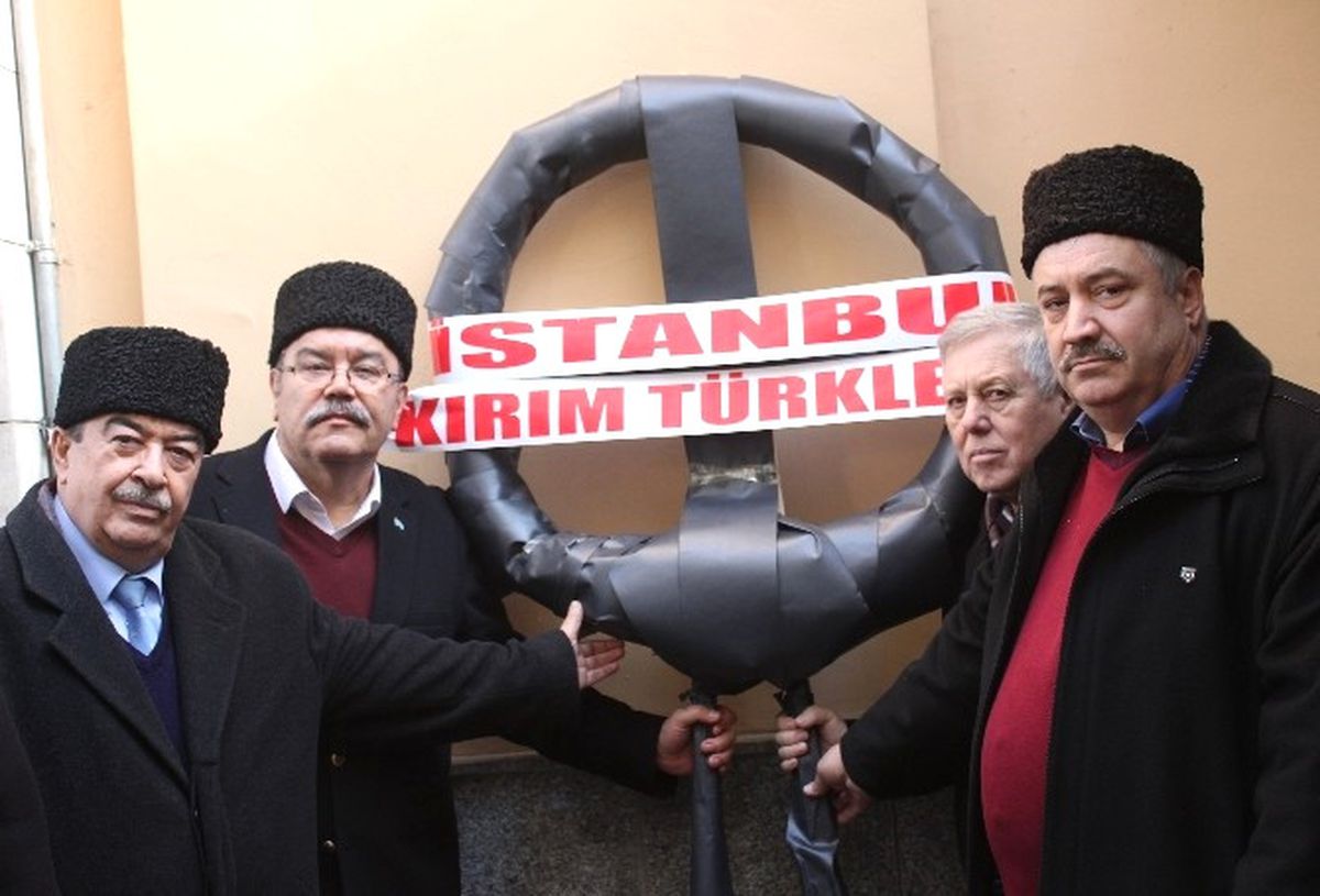 Rusya Konsolosluğu Önünde Kırım Eylemi