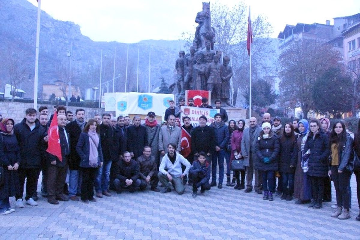 Amasya\'da Diriliş Başkanları\'ndan Terör Tepkisi