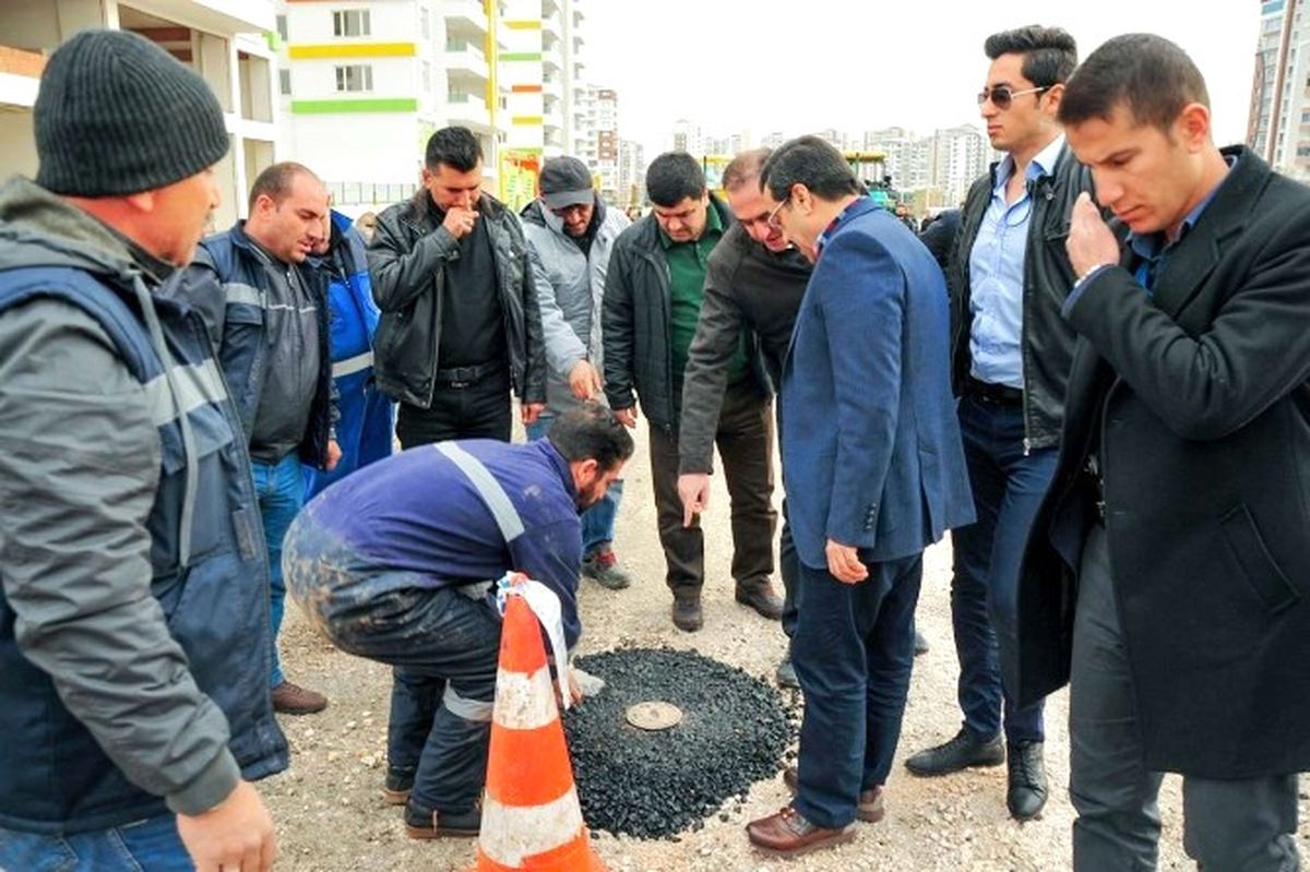Atilla\'dan Asfalt Çalışmasına Denetim