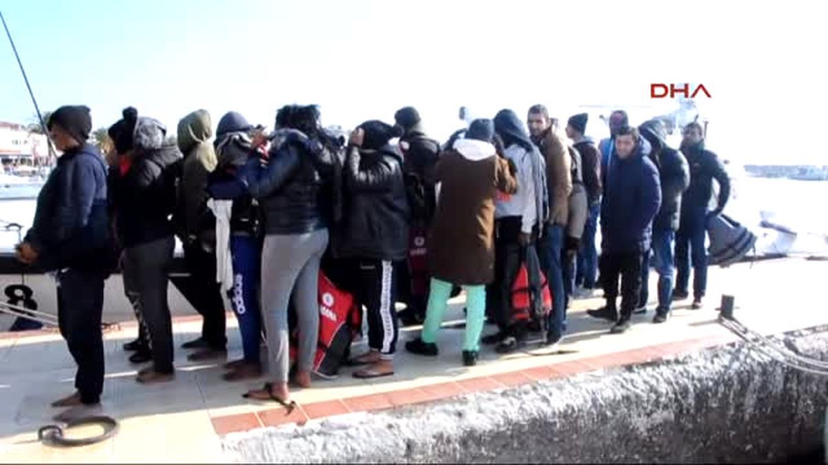 Çanakkale - Ayvacık\'ta 53 Mülteci Yakalandı