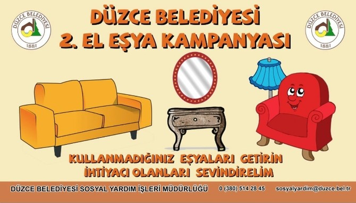 Düzce Belediyesi\'nden İkinci El Kampanyası