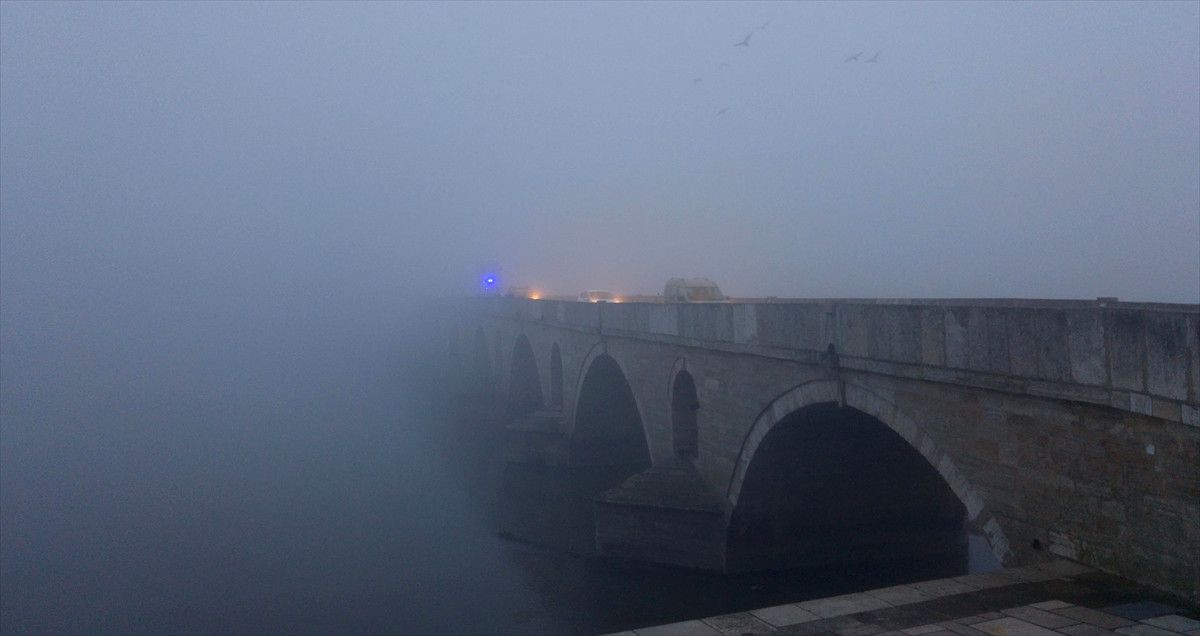 Edirne\'de Yoğun Sis