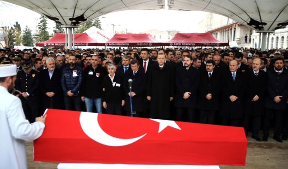 Erdoğan Şehit Cenazesine Katıldı