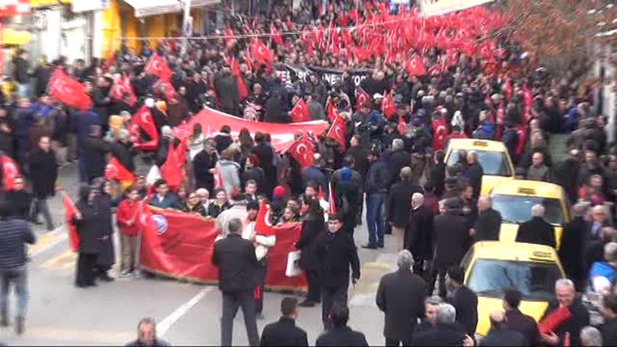 Kırıkkale\'de Teröre Lanet, Polise Destek Mitingi
