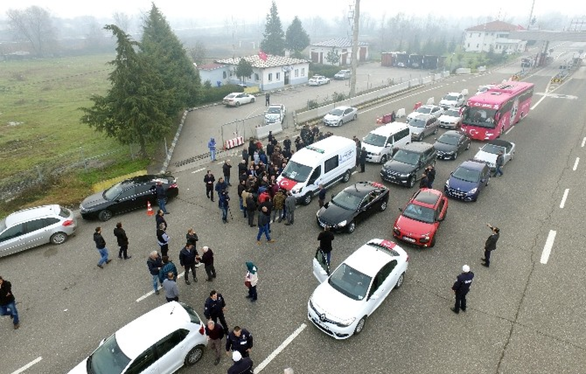 Şehit Polis Müdürü Vefa Karakurdu Düzce\'de Karşılandı