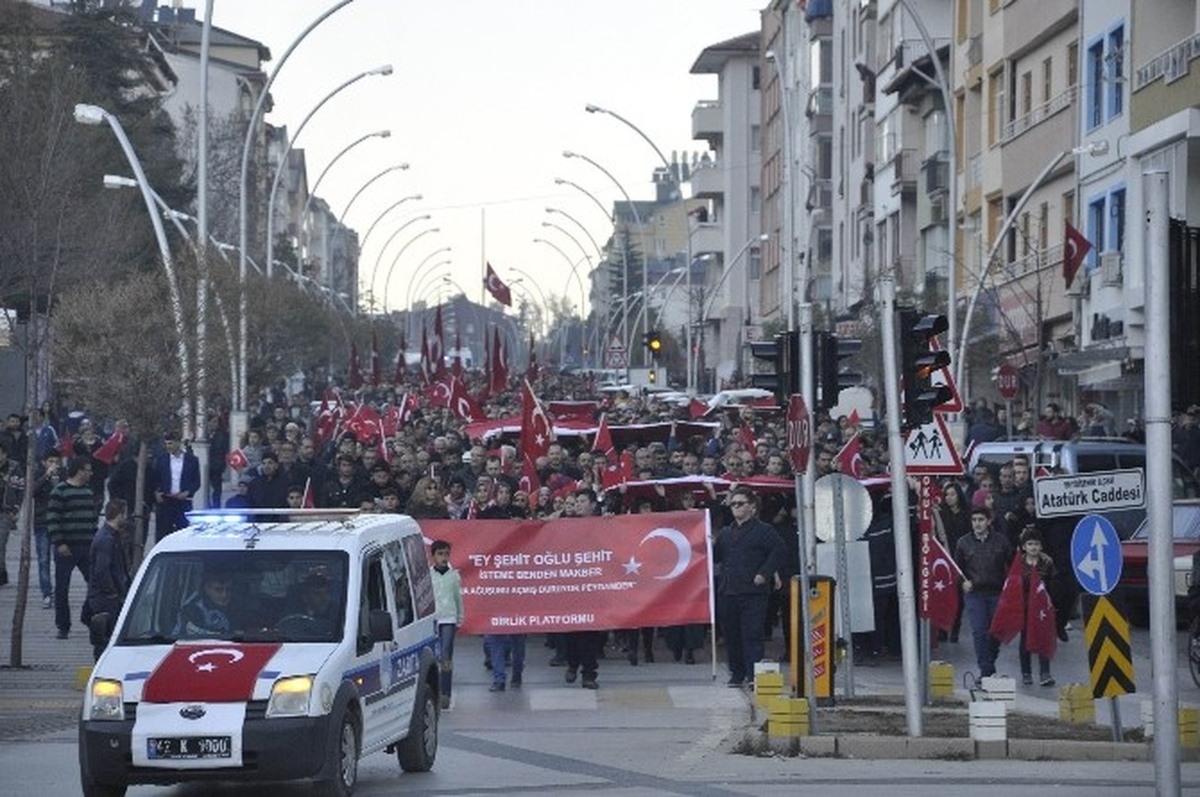 Seydişehir\'de "Şehitler Yürüyüşü" Düzenlendi