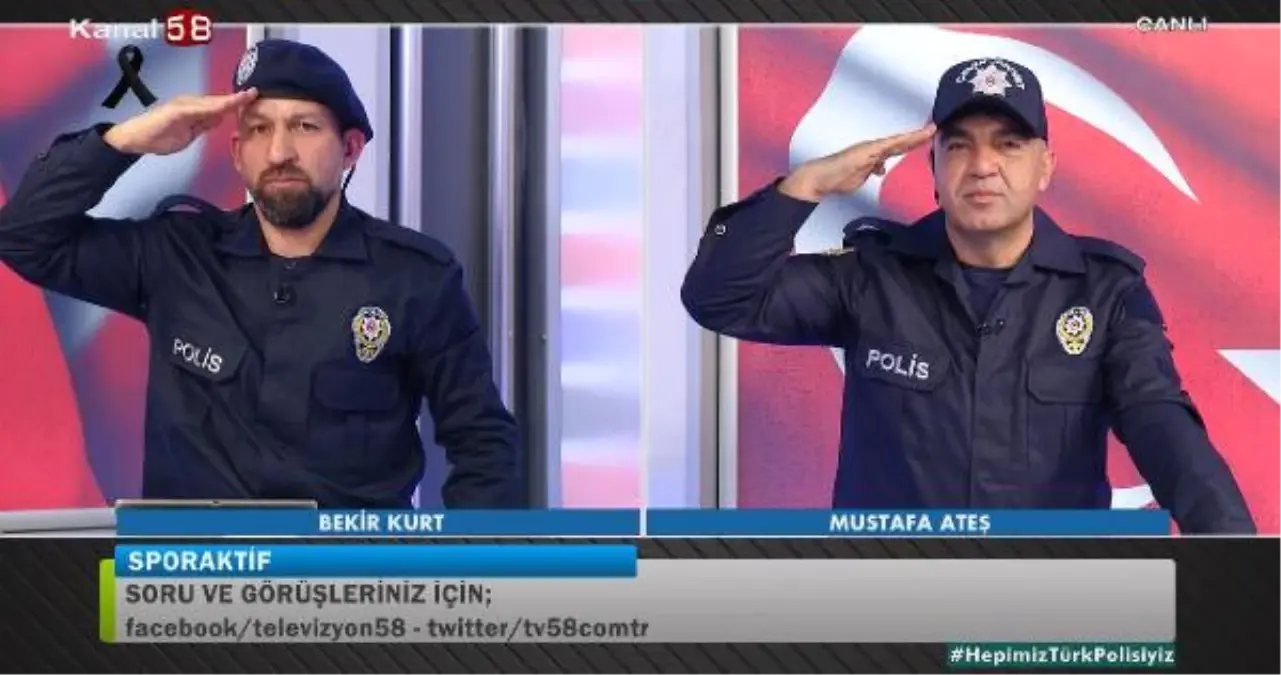 Spor Programlarını Polis Üniformalarıyla Sundular