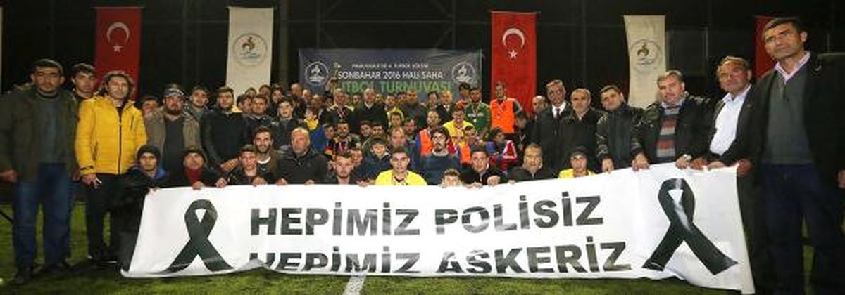 4\'üncü Futbol Şöleni Turnuvası\'nda Teröre Tepki