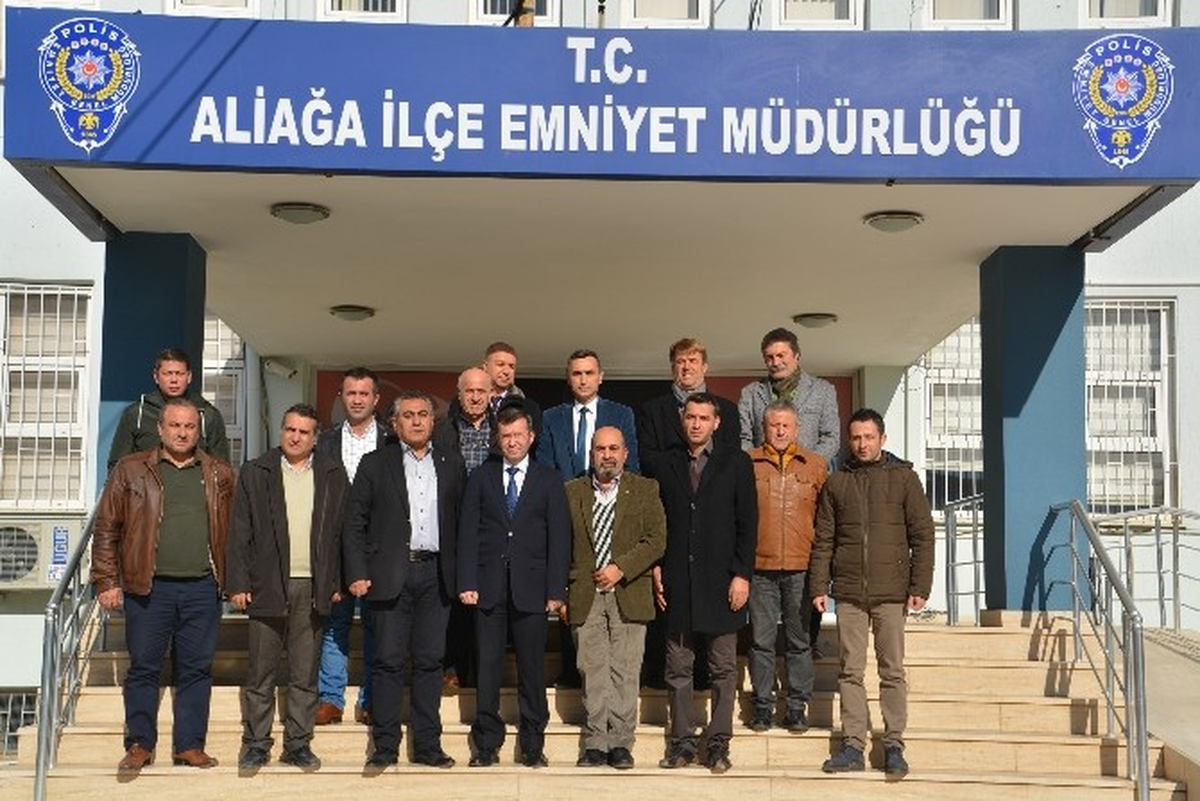 Aliağa\'da Emniyete Başsağlığı Ziyareti