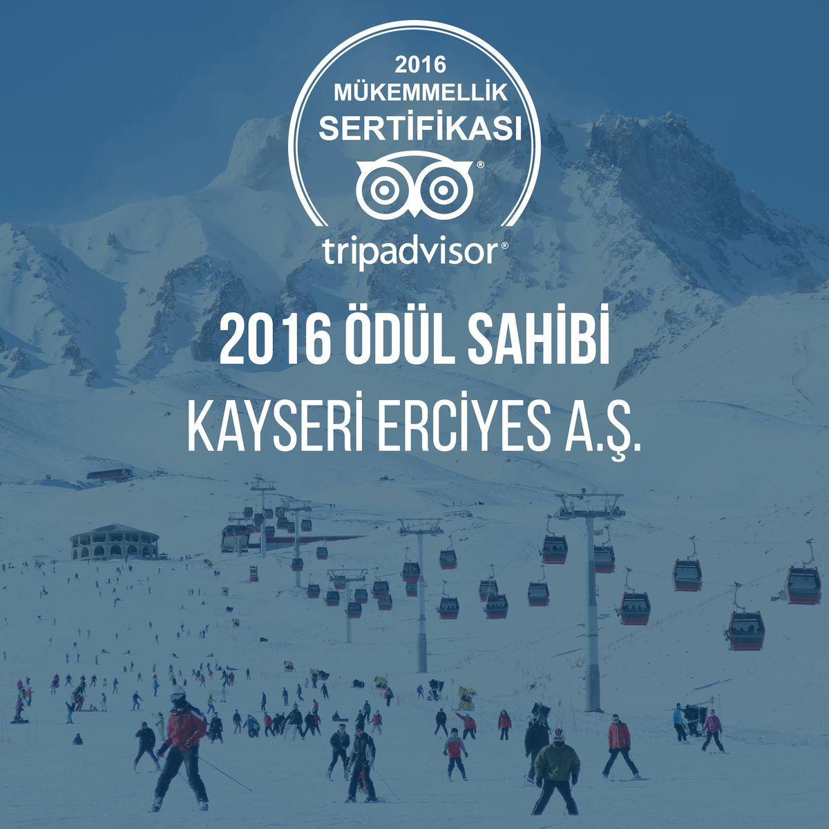 Erciyes\'e Dünya Çapında Ödül