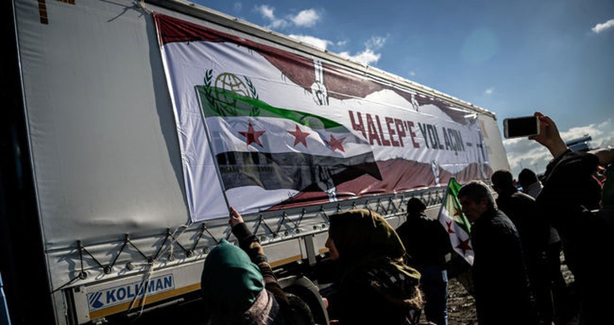 İhh\'nın Halep\'e Yardım Konvoyu Kocaeli\'ye Ulaştı