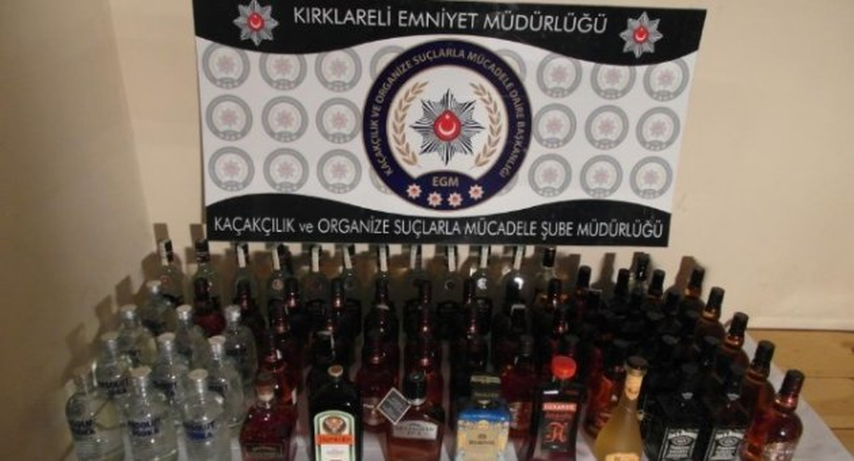 Kırklareli\'de Kaçak İçki Operasyonu