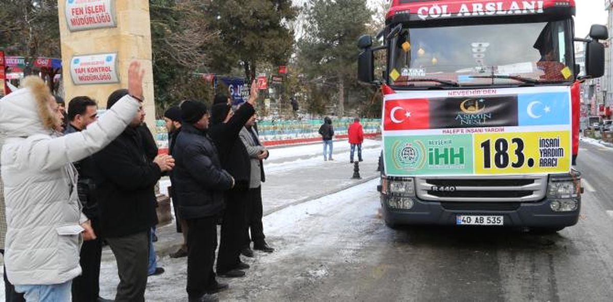 Nevşehir\'den Halep\'e 183. Yardım Tırı Gönderildi