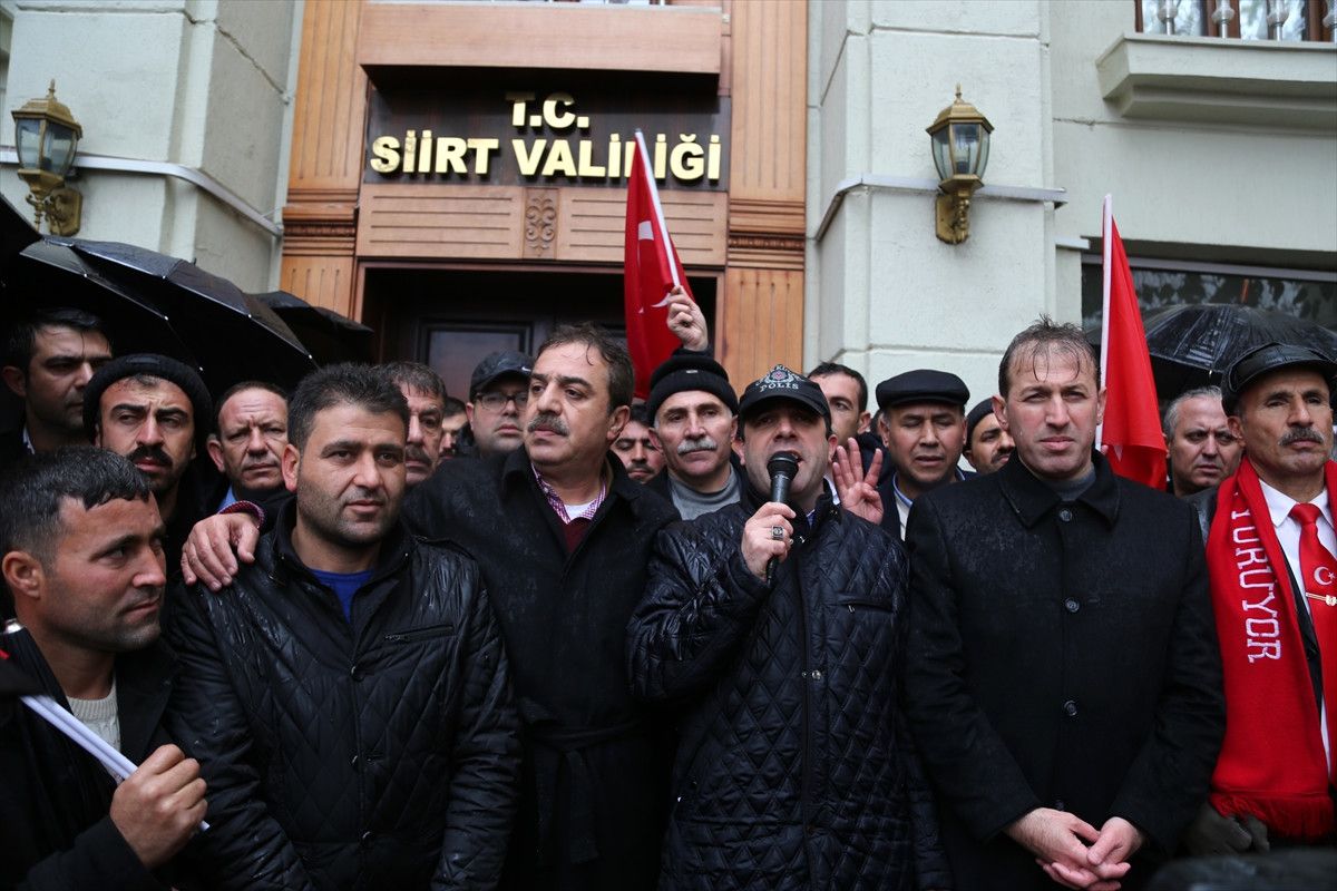 Siirt\'te "Teröre Karşı Tek Yürek ve Tek Ses Yürüyüşü"
