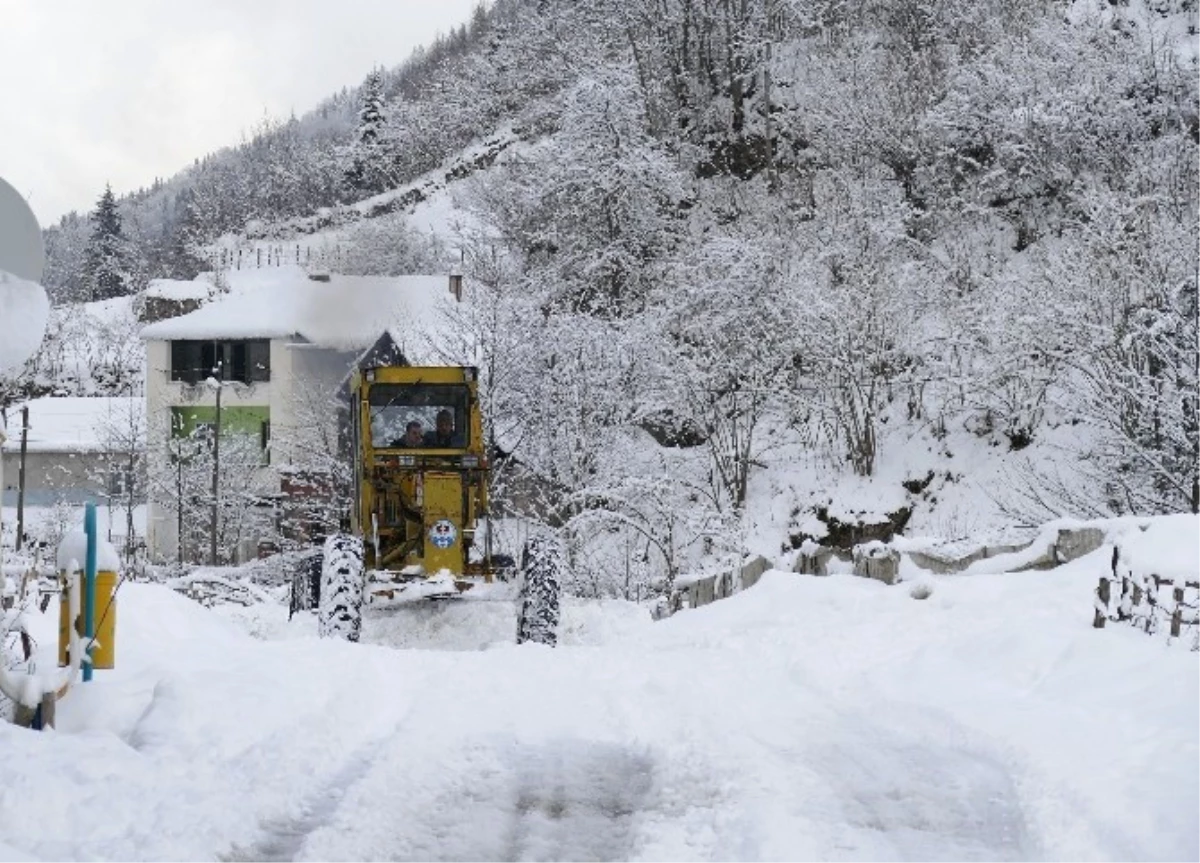 Trabzon\'da 80 Mahalle Yolu Kar Nedeniyle Ulaşıma Kapalı