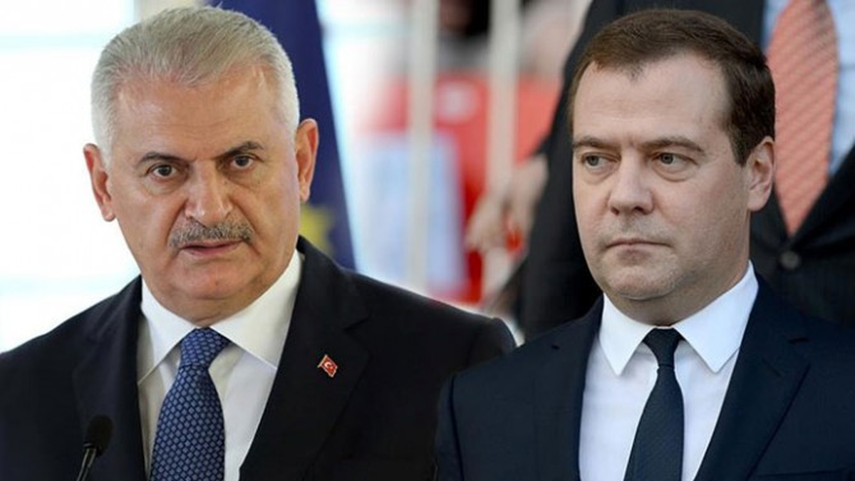 Başbakan Yıldırım, Rusya Başbakanı Medvedev\'le Halep\'i Görüştü