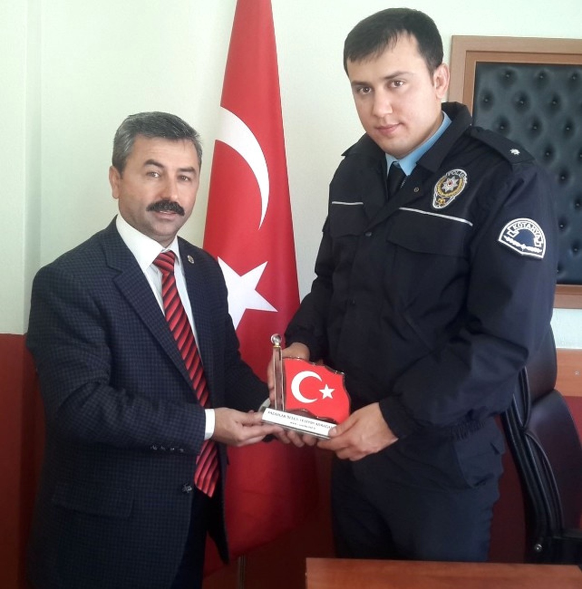 Başkan Cavit Erdoğan\'dan Polise Taziye Ziyareti