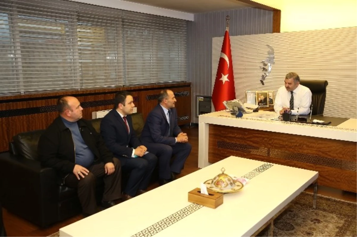 Başkan Çelik Develi ve Felahiye Belediye Başkanları ile Görüştü