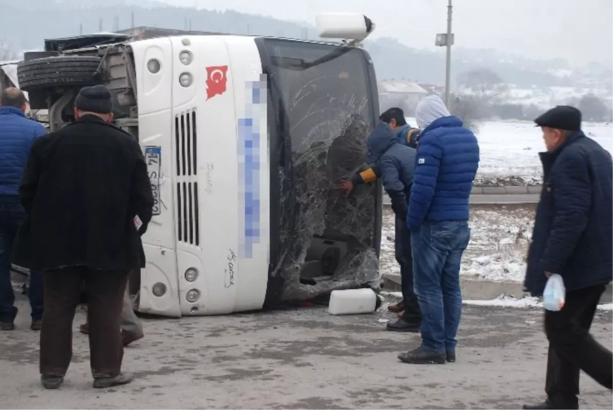 Bolu\'da Trafik Kazası: 1 Yaralı