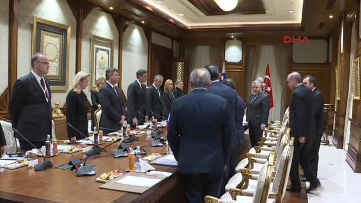 Cumhurbaşkanı Erdoğan, Slovenya Cumhurbaşkanı Borut Pahor \'U Resmi Törenle Karşıladı 3