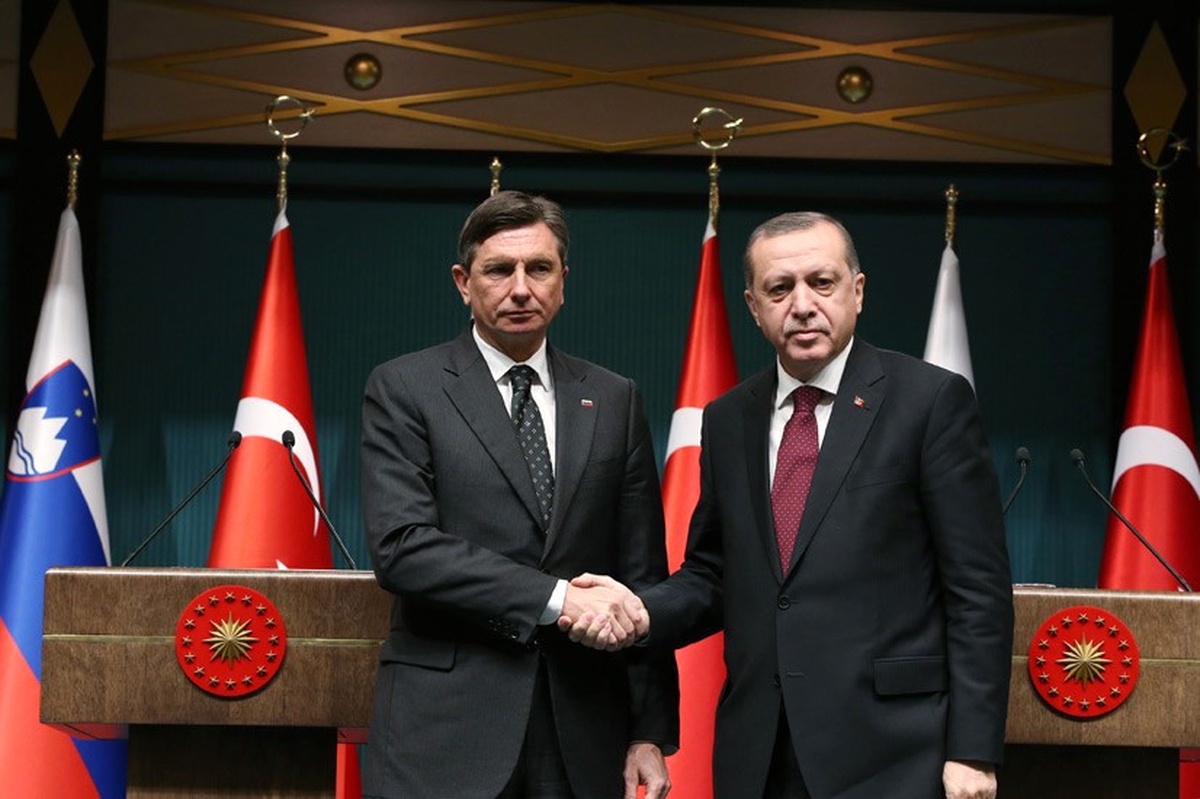 Cumhurbaşkanı Erdoğan, Slovenya Cumhurbaşkanı Pahor\'u Resmi Törenle Karşıladı -2