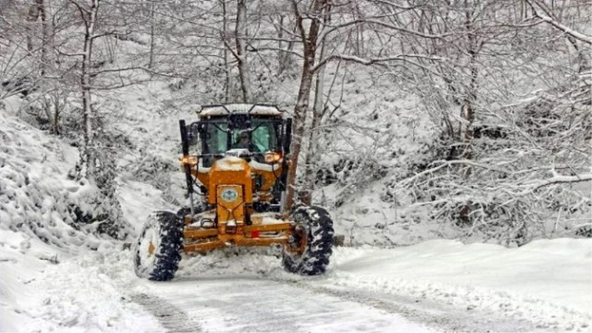 Giresun\'da Kar Etkili Oldu: 377 Köy Yolu Ulaşıma Kapandı