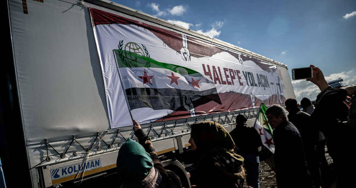 Halep\'e Yol Açın" Kampanyası