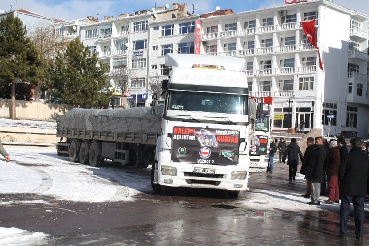 Halep İçin Yozgat\'tan 3 Tır Dolusu Un Yola Çıktı
