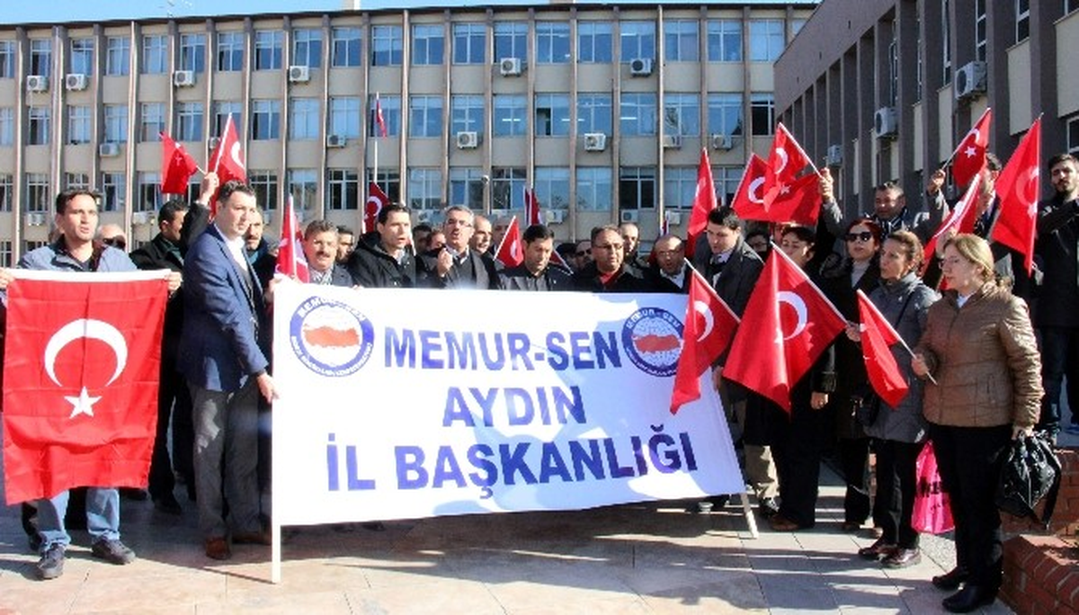 Halep\'te Yaşanan Katliama Dikkat Çeken Aydın Memur-Sen Polislerin Acısını Paylaştı