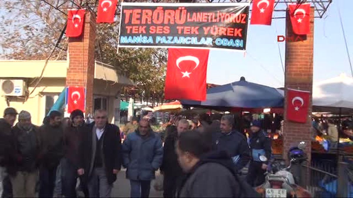 Pazarcı Esnafı Terörü Lanetledi