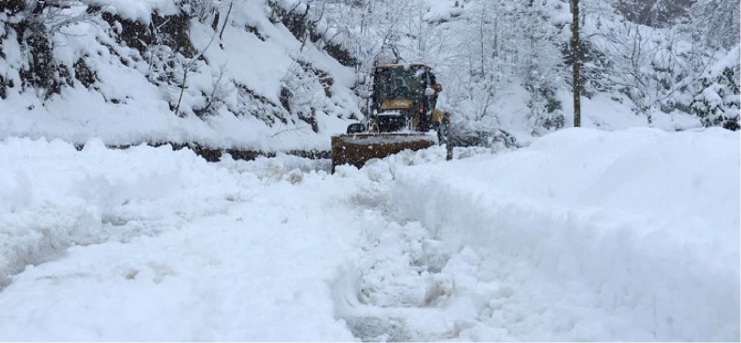 Rize\'de Kar Nedeniyle 214 Köy Yolu Araç Ulaşımına Kapandı, Okullar Tatil Edildi