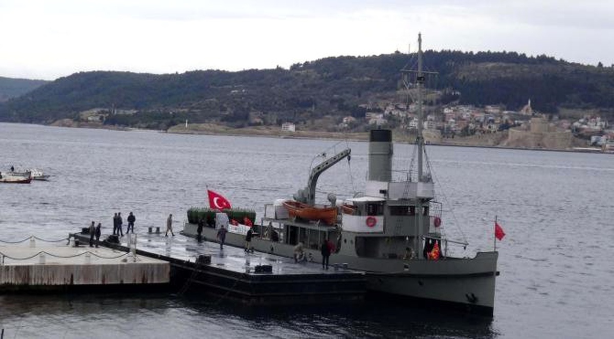 Tcg Nusret Gemisi 5 Aylık Bakımın Ardından Çanakkale\'ye Döndü