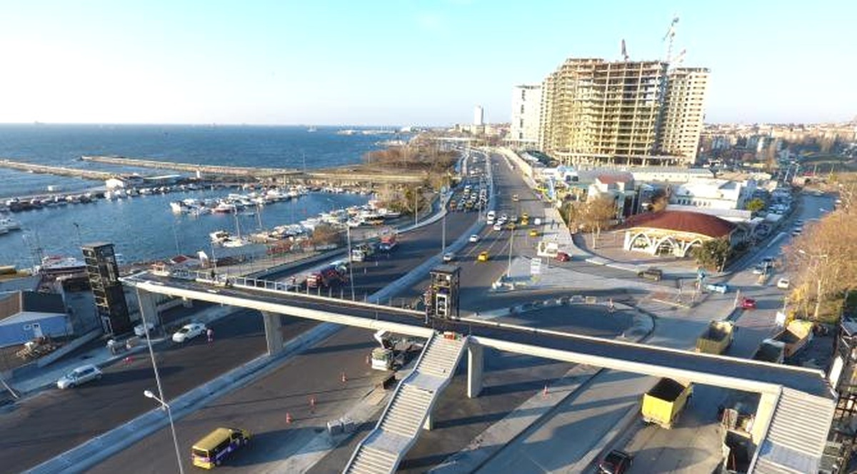 Avrasya Tüneli Yol, Kavşak, Üstgeçit Çalışmaları Havadan Böyle Görüntülendi