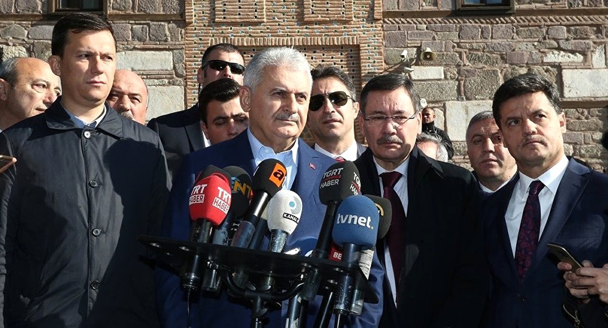 Başbakan Yıldırım, Cuma Namazını Hacı Bayram-ı Veli Camisi\'nde Kıldı