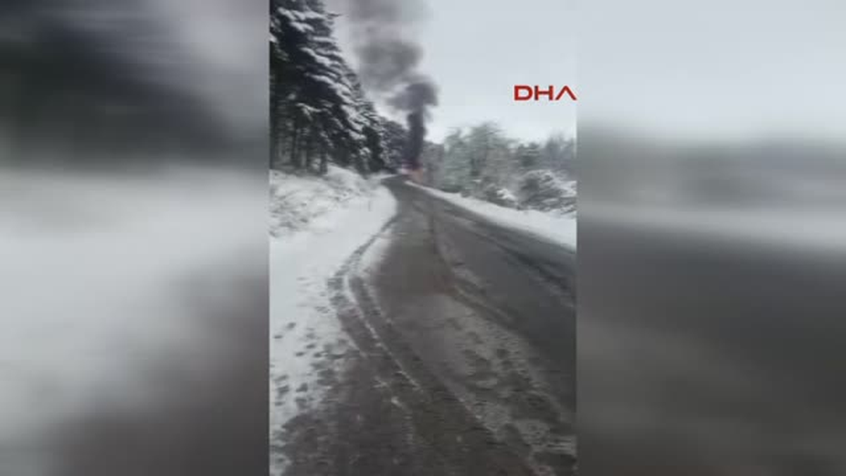 Bolu Lpg Tankı Patlayan Otomobil Alev Alev Yandı