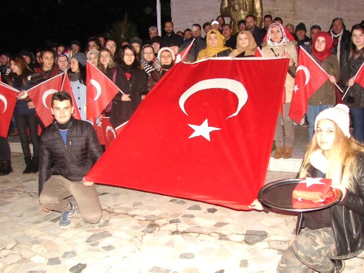 Çatalzeytin\'de "Teröre Hayır" Yürüyüşü Düzenlendi