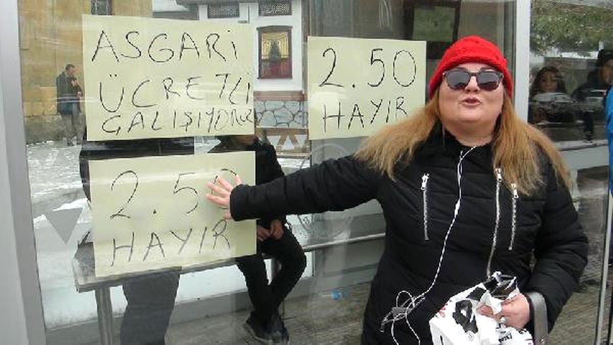 Çorum\'da Tek Kişilik, Zam Protestosu