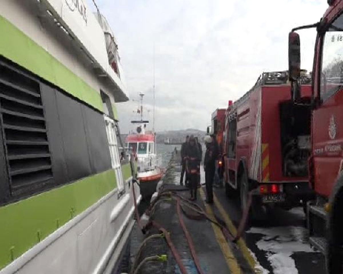 Deniz Otobüsünde Yangın