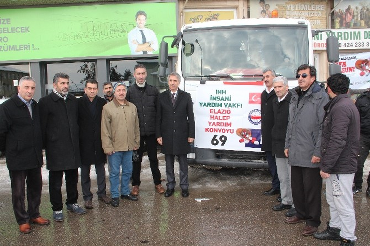 Elazığ\'dan Halep\'e 1 Kamyon İlaç Yardımı