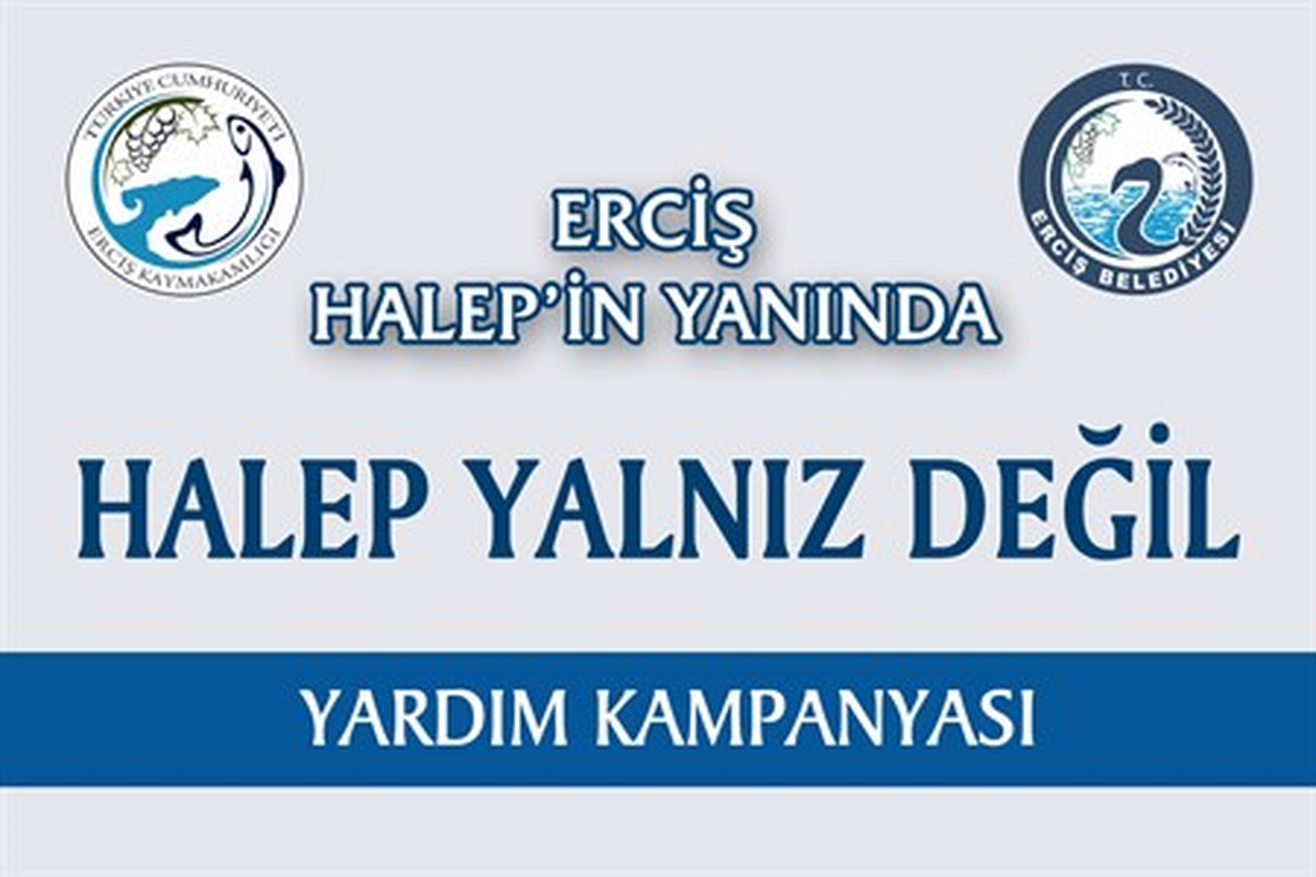 Erciş\'te Halep İçin Yardım Kampanyası