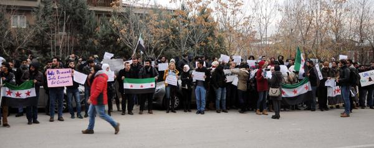 Gaziantep\'te Halep Protestosu