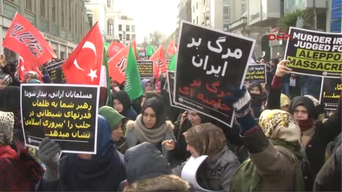 Iran Başkonsolosluğu Önünde Halep Protestosu