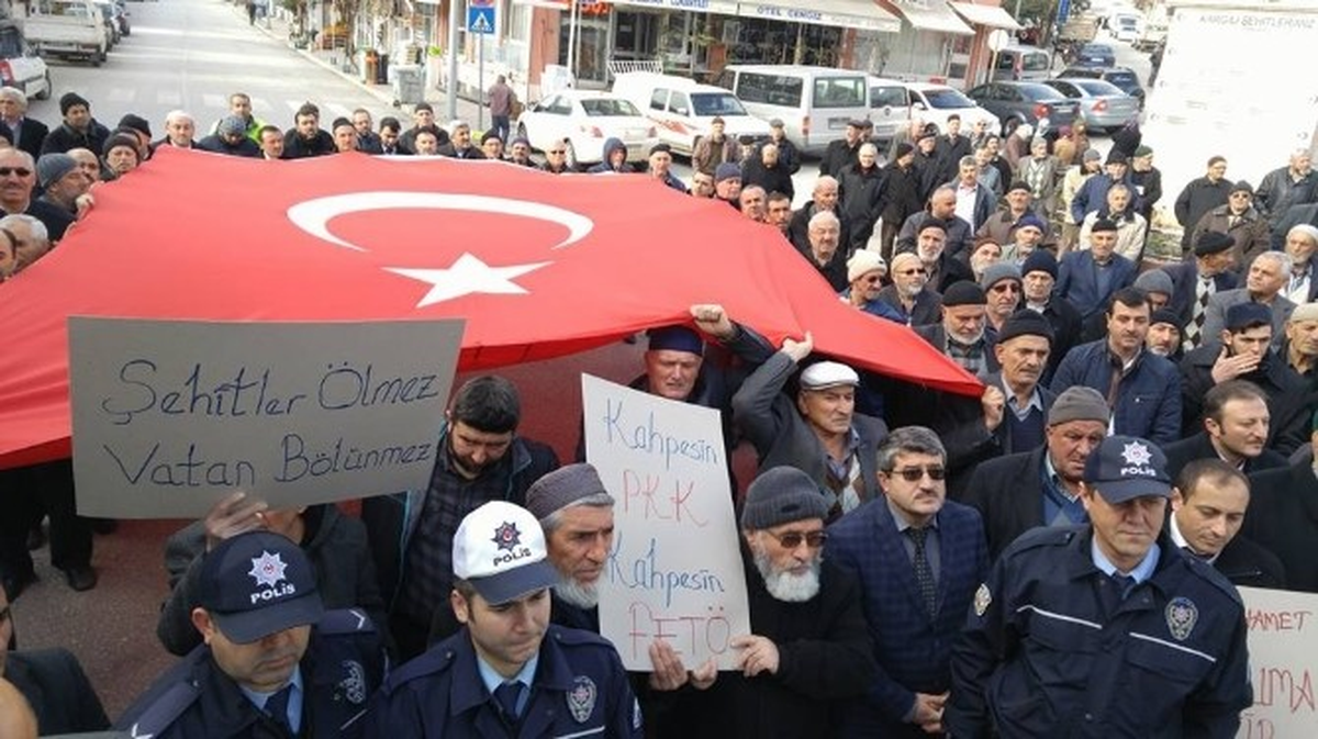 Kargı\'da Terör Olayları Protesto Edildi