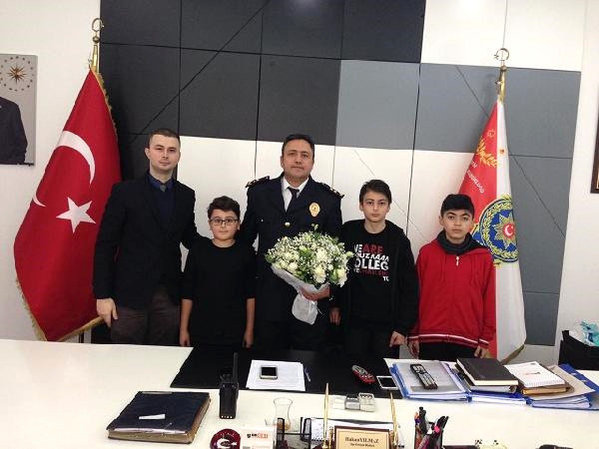 Minik Öğrencilerden Polislere Anlamlı Ziyaret