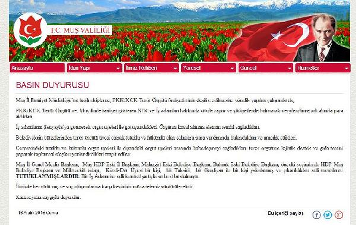 Muş\'ta Terör Operasyonu: 9 Tutuklama