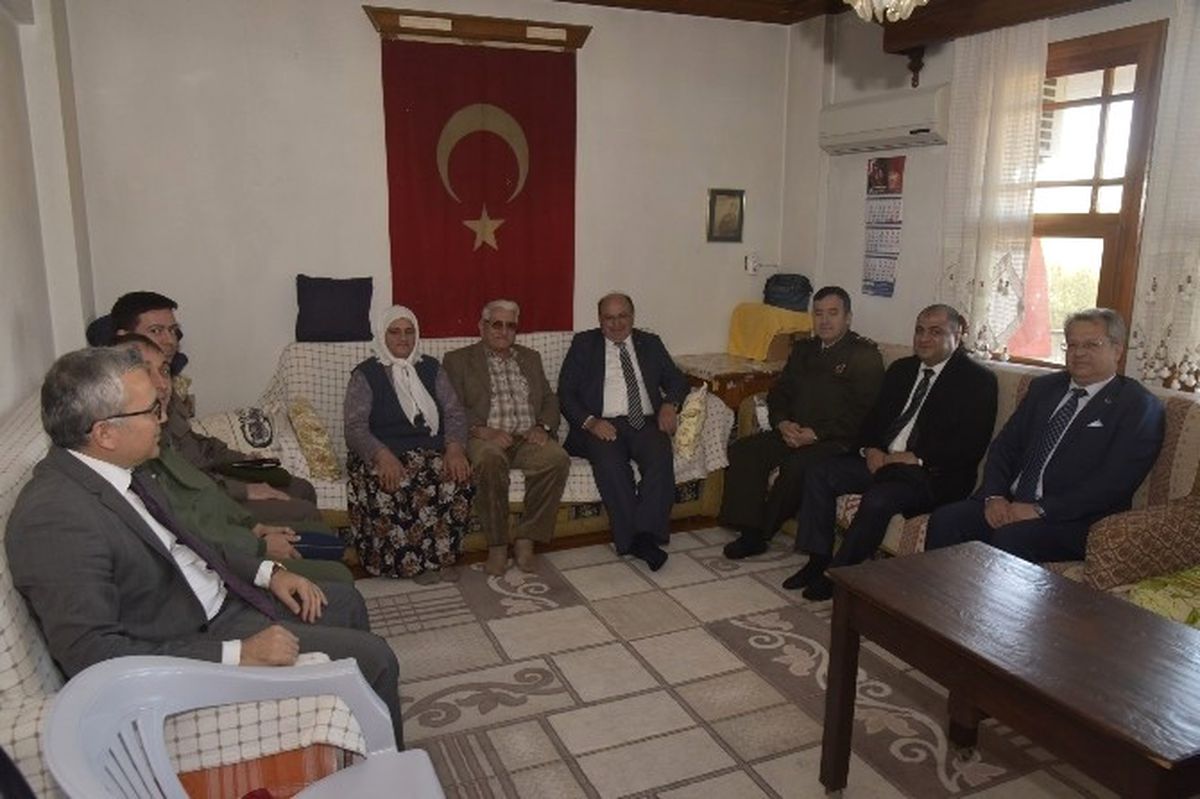 Vali Çiçek, Dalaman\'da Şehit Aileleri, Gaziler ve Engellileri Ziyaret Etti