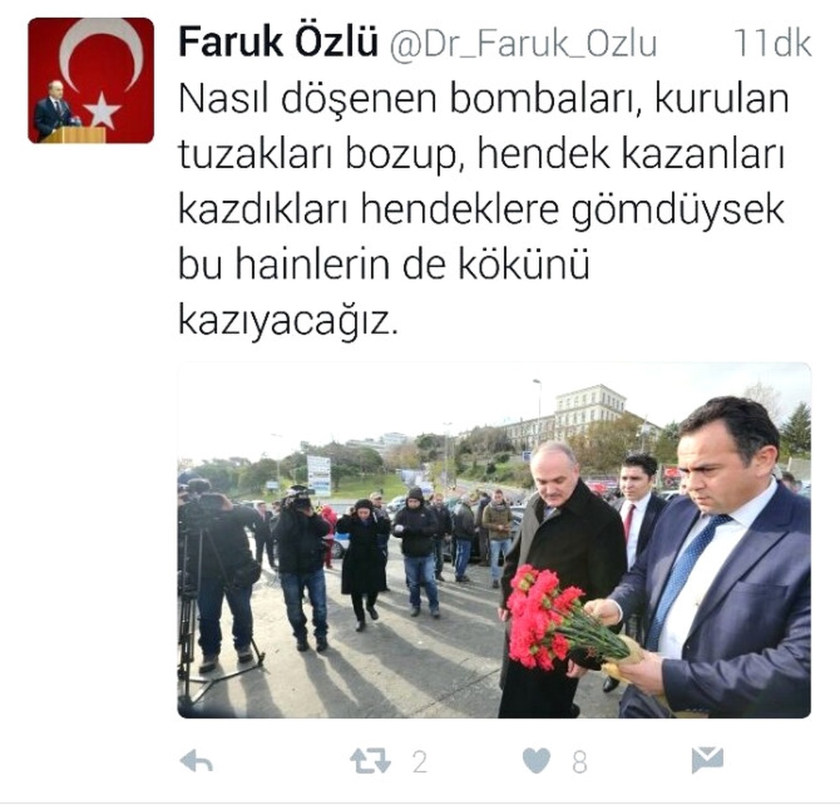 Bakan Özlü: "Hainlerin Kökünü Kazıyacağız"