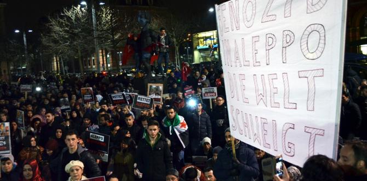 Bremen\'de "Halep\'i Kurtarın" Çağrısı