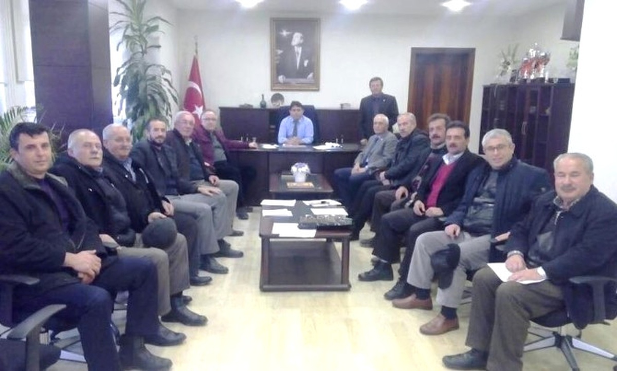 Muhtarlardan Kaymakama Veda Ziyareti